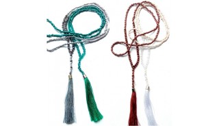 50 pieces mix color free shipping include of tassels beads necklaces long